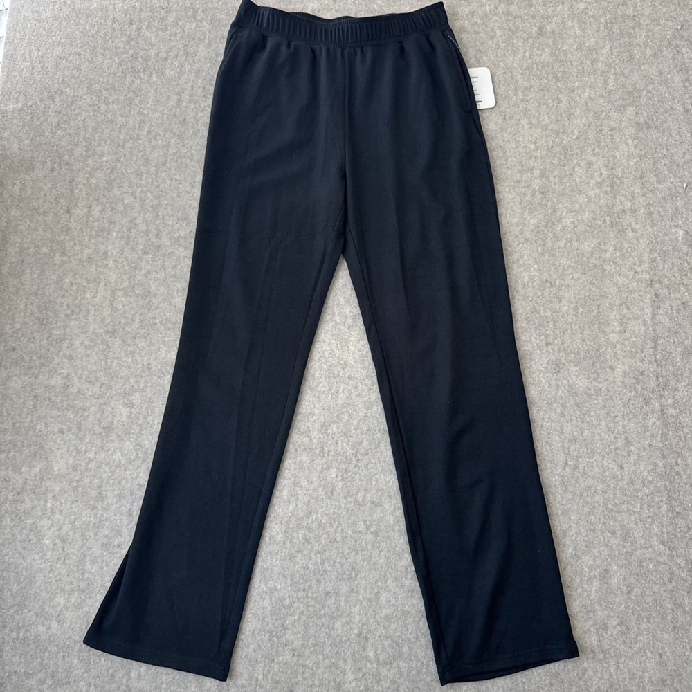 ebb & flow Everyday Lounge Pants Womens S Black Straight Relaxed Athleisure NWT